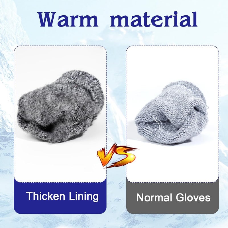 ONESING 6 Pair Baby Gloves Toddler Gloves Toddler Winter Gloves Kids Gloves Winter Stretchy Knit Gloves for Kids Boys Girls - Image 5